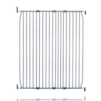 Safetots Extra Tall Eco Screw Fit Baby Gate, 120Cm - 130Cm, Extra Tall Gate 100Cm In Height, Stair Gate For Baby Grey
