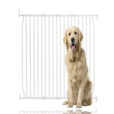 Bettacare Extra Tall Eco Screw Fit Pet GateWhite110Cm120CmExtra Tall Gate 100Cm In HeightScrew Fitted Dog Gate from B&Q