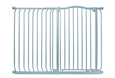Safetots Extra Tall Curved Top Safety Gate125Cm134CmMatt GreyExtra Tall 100Cm In HeightPressure Fit Stair Gate from B&Q