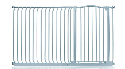 Safetots Extra Tall Curved Top Safety Gate171Cm180CmMatt GreyExtra Tall 100Cm In HeightPressure Fit Stair Gate from B&Q