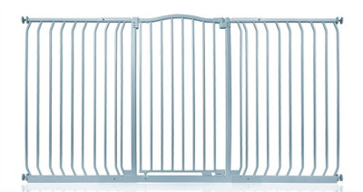 Safetots Extra Tall Curved Top Safety Gate179Cm188CmMatt GreyExtra Tall 100Cm In HeightPressure Fit Stair Gate from B&Q