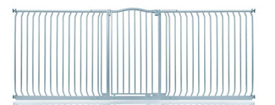 Safetots Extra Tall Curved Top Safety Gate271Cm280CmMatt GreyExtra Tall 100Cm In HeightPressure Fit Stair Gate from B&Q