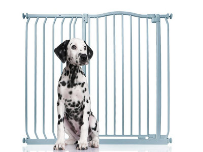 Bettacare Extra Tall Curved Top Dog Gate107Cm116CmMatt GreyExtra Tall 100Cm In HeightPressure Fit Pet Gate from B&Q
