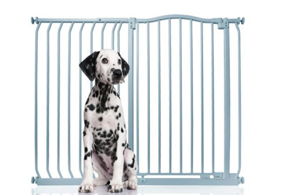 Bettacare Extra Tall Curved Top Dog Gate116Cm125CmMatt GreyExtra Tall 100Cm In HeightPressure Fit Pet Gate from B&Q