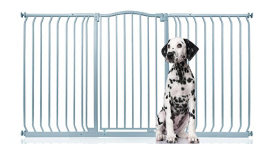 Bettacare Extra Tall Curved Top Dog Gate170Cm179CmMatt GreyExtra Tall 100Cm In HeightPressure Fit Pet Gate from B&Q