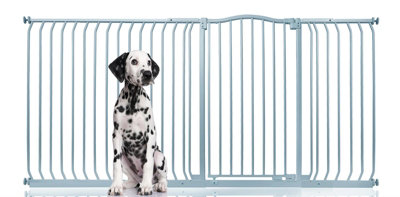 Bettacare Extra Tall Curved Top Dog Gate207Cm216CmMatt GreyExtra Tall 100Cm In HeightPressure Fit Pet Gate from B&Q