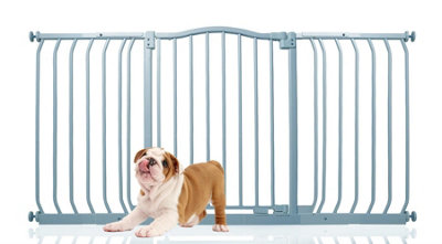 Bettacare Curved Top Dog Gate143Cm152CmMatt GreyPressure Fit Pet Gate For Dog And PuppyPet And Dog Barrier from B&Q