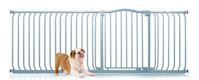 Bettacare Curved Top Dog Gate207Cm216CmMatt GreyPressure Fit Pet Gate For Dog And PuppyPet And Dog Barrier from B&Q