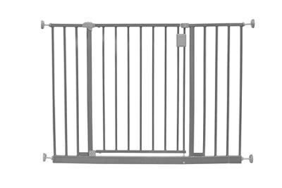 Safetots Extra Wide Hallway Gate, 103Cm - 109Cm, Matt Pressure Fit Baby Gate For Hallways And Wide Spaces Grey