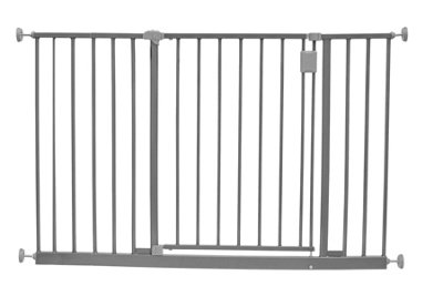 Safetots Extra Wide Hallway Gate116Cm121CmMatt Grey,pressure Fit Baby Gate For Hallways And Wide Spaces from B&Q