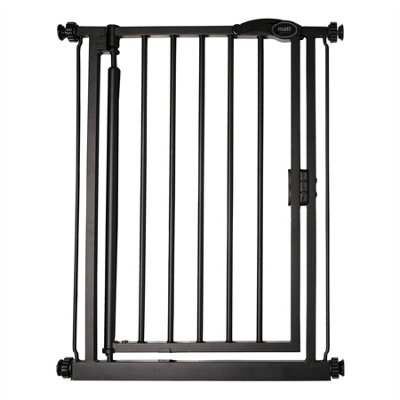 Bettacare Auto Close Stair Gate, 61Cm - 66.5Cm, Matt Extra Narrow, Narrow Pressure Fit Safety Gate, Baby Gate Black