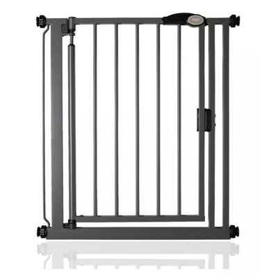 Bettacare Auto Close Stair Gate, 68.5Cm - 75Cm, Slate Narrow, Narrow Pressure Fit Safety Gate, Baby Gate Grey