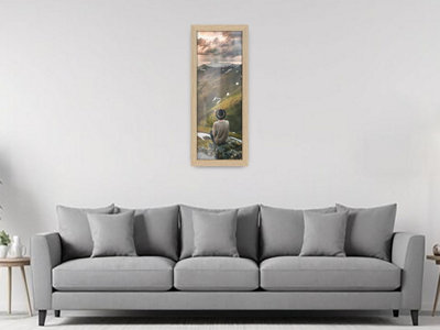 Od Deals Luxurious Oak 80X40Cm Panoramic Mdf Wood Frame Clear Perspex Panel For Wall Living Room from B&Q