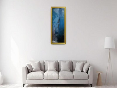 Od Deals Luxurious Gold 80X40Cm Panoramic Mdf Wood Frame Clear Perspex Panel For Wall Living Room from B&Q