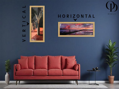 Od Deals Luxurious Pine 80X40Cm Panoramic Mdf Wood Frame Clear Perspex Panel For Wall Living Room from B&Q