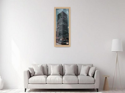 Od Deals Luxurious Beech 80X40Cm Panoramic Mdf Wood Frame Clear Perspex Panel For Wall Living Room from B&Q