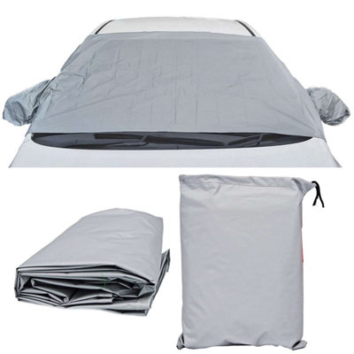 Almineez 2 In 1 Magnetic Car Windscreen Frost Cover With Side Wing Cover from B&Q