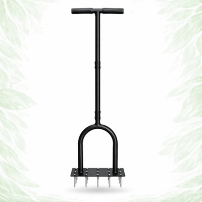 Almineez Lawn Aerator Spike 15 Iron Spikes Manual Soil Aerator For Lawn Garden from B&Q