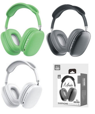 Accessotech 3 Pack Over Ear Bluetooth Headphones Wireless Foldable With Microphone And Aux Support