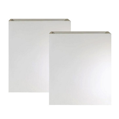 Set Of 2 Idealist™ 72Cm Tall Trough Garden PlantersWhite Reinforced Stone Large Plant Pots H72 L60 W22 Cm98L from B&Q