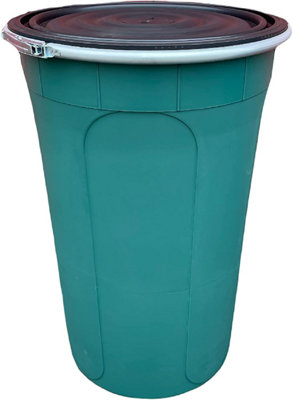 KetoPlastics Shipping Drum 210L Green Plastic Barrel Drum Strong Industry Container For Export And Import Transportation Ship Drum Multi Use from B&Q