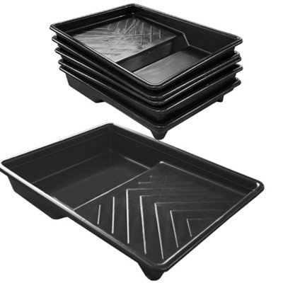KETOPLASTICS Roller Painting Tray For 9" Paint Roller Ideal For Trade & Diy - Pack Of 5 Trays - Uk Made