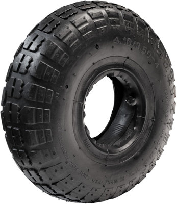 KetoPlastics 4.10/3.50-4 Tyre And Innertube For Replacement 10 Inch Wheelbarrow Tyre And Inner Tube For Inflatable WheelbarrowTrolleyHand T from B&Q