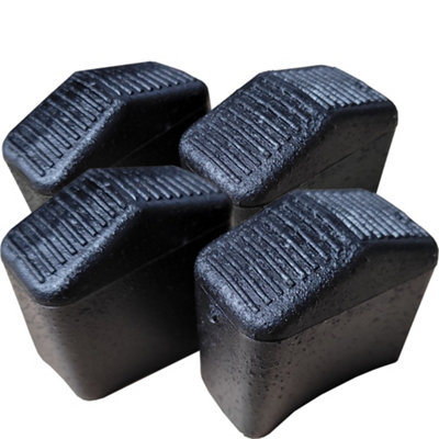 KetoPlastics Ladder Feet 40mm X 20mm Step Ladder Feet Replacement Ladder Feet Pack Of 4 Rubber Tough Hard Resistant from B&Q