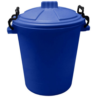 KetoPlastics Blue 50L Bin With Clip Lock Lid from B&Q