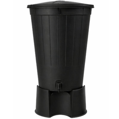 KetoPlastics 200L Water Butt Kit Includes Stand Large Garden Rainwater Storage Water Collection Barrel Uk Made from B&Q