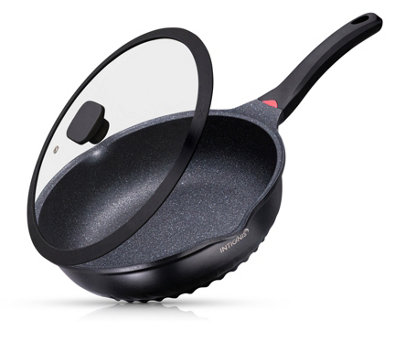 INTIGNIS 30Cm Non Stick Frying Pan With Lid Deep Induction Cooking Pan 6L from B&Q