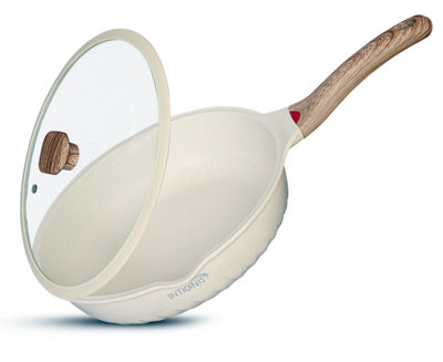 INTIGNIS 28Cm Non Stick Frying Pan With Lid Deep Induction Cooking Pan 4.5L from B&Q