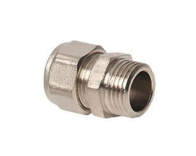 Fastwarm 16mm X 1/2 Inch Male Iron Pump Connector from B&Q