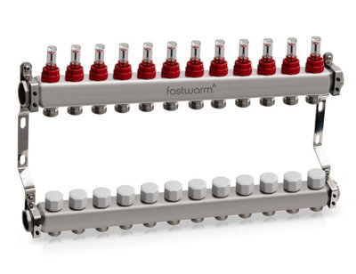 Fastwarm Port Underfloor Heating Manifold Size 12 B&Q