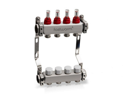 Fastwarm Port Underfloor Heating Manifold Size 4 B&Q