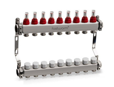 Fastwarm Port Underfloor Heating Manifold Size 9 B&Q