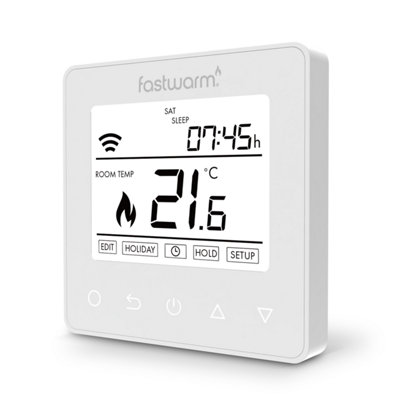 Fastwarm Smart Wifi 2.0 ThermostatWhite (3Amp) from B&Q