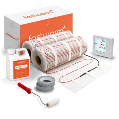 Fastwarm 200W Electric Underfloor Heating Mat Kit - Digital Thermostat 16M B&Q