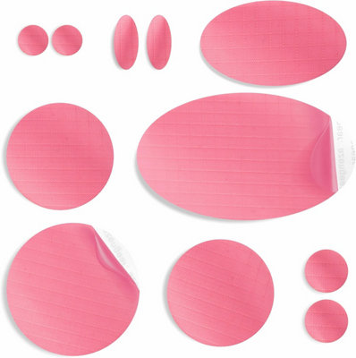 Azengear Repair Patches For JacketsTentShoeGearWaterproofSelf-AdhesiveTear-Cold-Heat-Resistant (11 PiecesPink) from B&Q