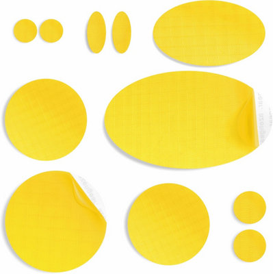 Azengear Repair Patches For JacketsTentShoeGearWaterproofSelf-AdhesiveTear-Cold-Heat-Resistant (11 PiecesYellow) from B&Q