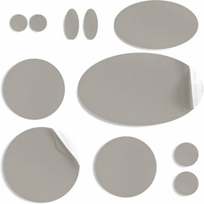 B&Q -  Repair Patches For JacketsTentShoeWaterproofSelf-AdhesiveTear-Cold-Heat-Resistant (11 PiecesTaupe Grey)