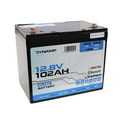 Dynamp Dl102 Lifepo4 102Ah 1306Wh 12.8V Lithium Battery from B&Q