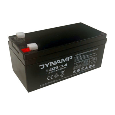 Dynamp 12Ds-3.4 12V 3.4Ah Vrla Agm Battery from B&Q