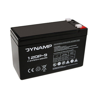 Dynamp 12Dp-9 9Ah 12V Vrla Agm Battery(F1 4.8mm) from B&Q