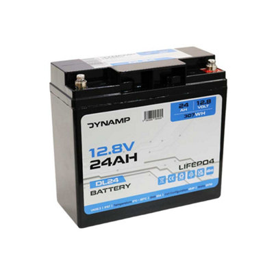Dynamp Dl24 Lifepo4 24Ah 307W 12.8V Lithium Battery from B&Q