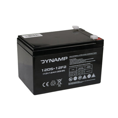 Dynamp 12Ds-12 12V 12Ah Agm Vrla Battery(F2 6.3mm) from B&Q