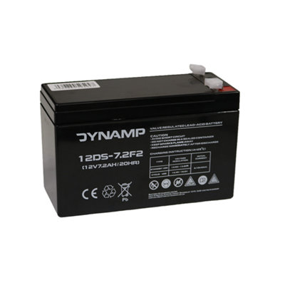 Dynamp 12Ds-7.2 12V 7.2Ah Agm Vrla Battery(F2 6.3mm) from B&Q