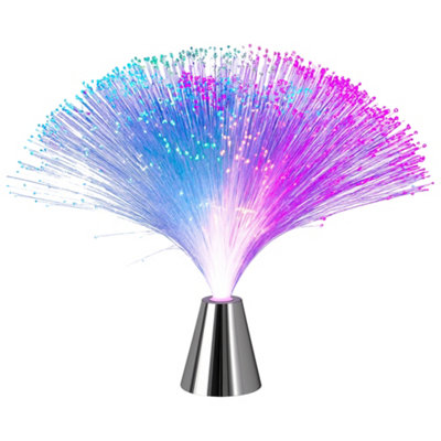 Innoteck Essentials Fiber OpticColour ChangingRotating Desk Lamp from B&Q