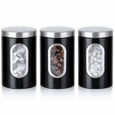 Coffee, Tea, & Sugar Jar Sets Jar Canister - Set of 3 - Image 5