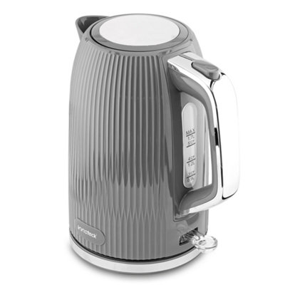 Innoteck Kitchen Pro Grey 1.7L Cordless Ridged Electric Kettle 3000W - Image 4